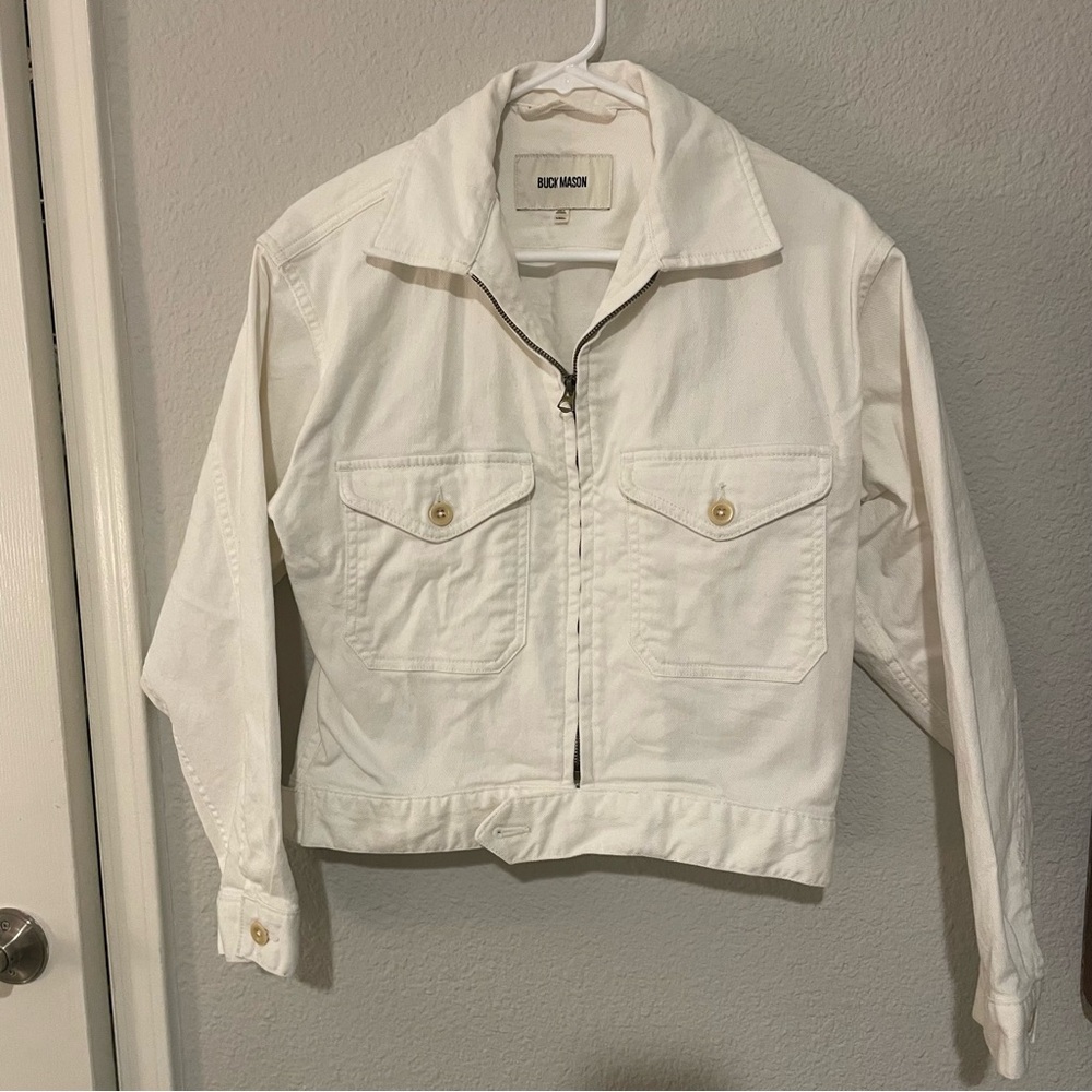 Buck Mason White Denim Jacket